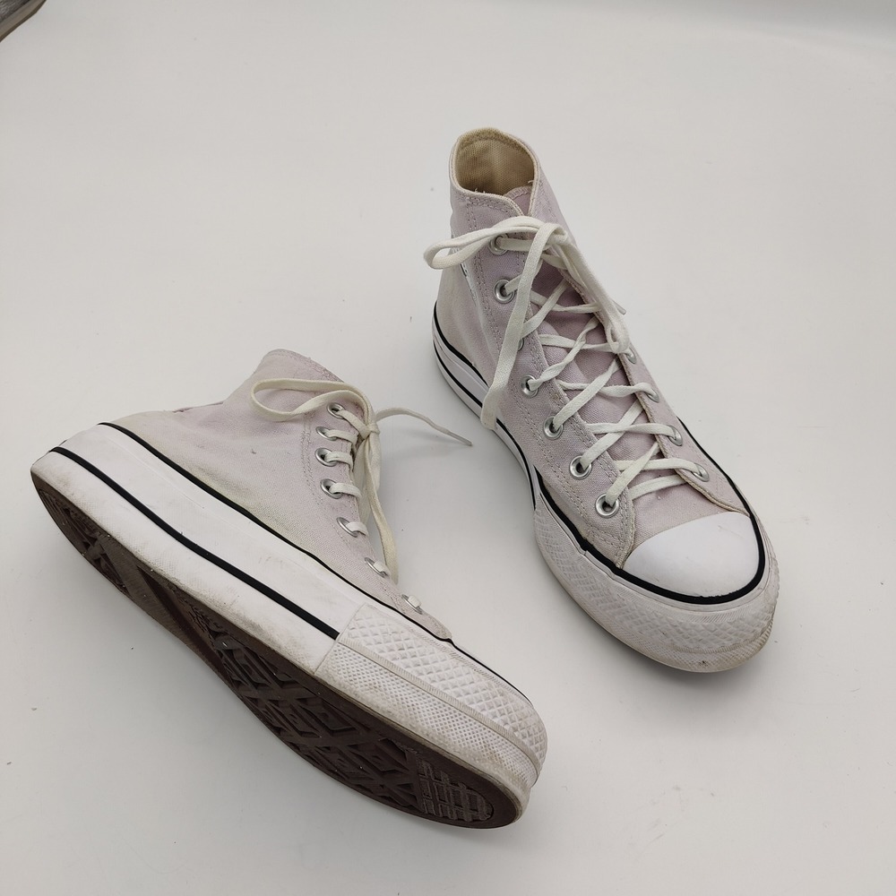 Converse Women Y2K Pastel Platform High Top Sneaker 8 Lilac Chuck Taylor Lift Hi